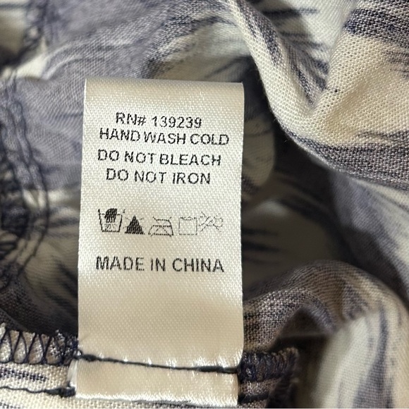 Tuckernuck Pomander Place Kenzo Dress Navy White Ikat Tiered Preppy Shift XXS - Picture 12 of 12